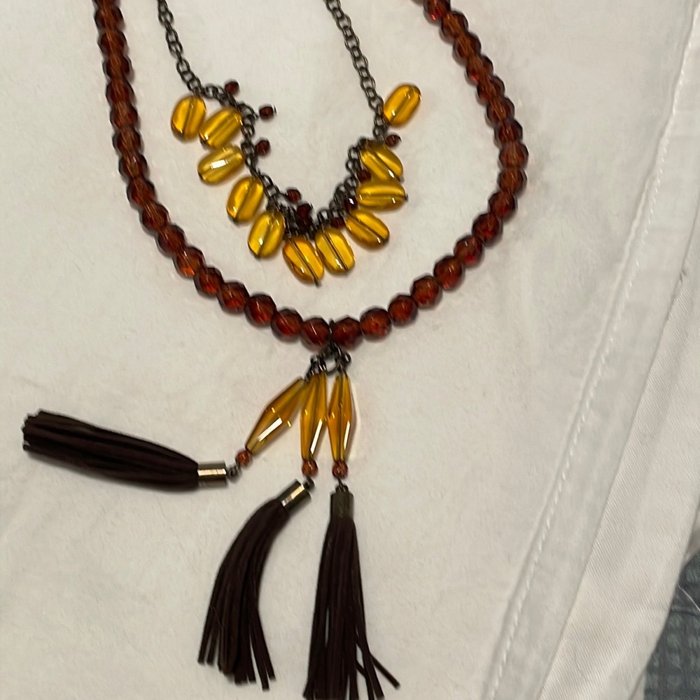 Coldwater Creek tassle necklace